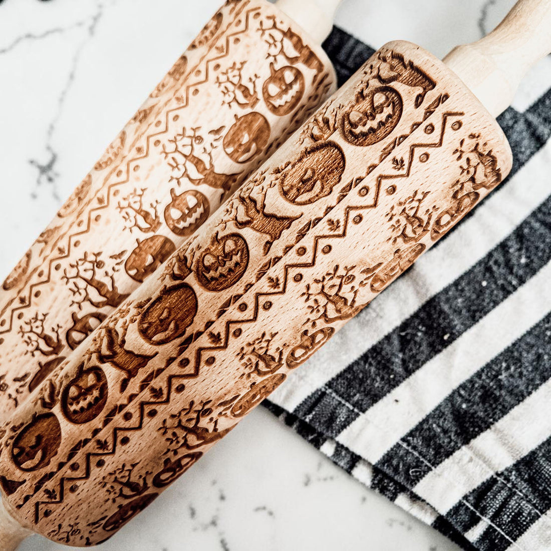 Embossed Halloween Rolling Pin — alternate product view 22