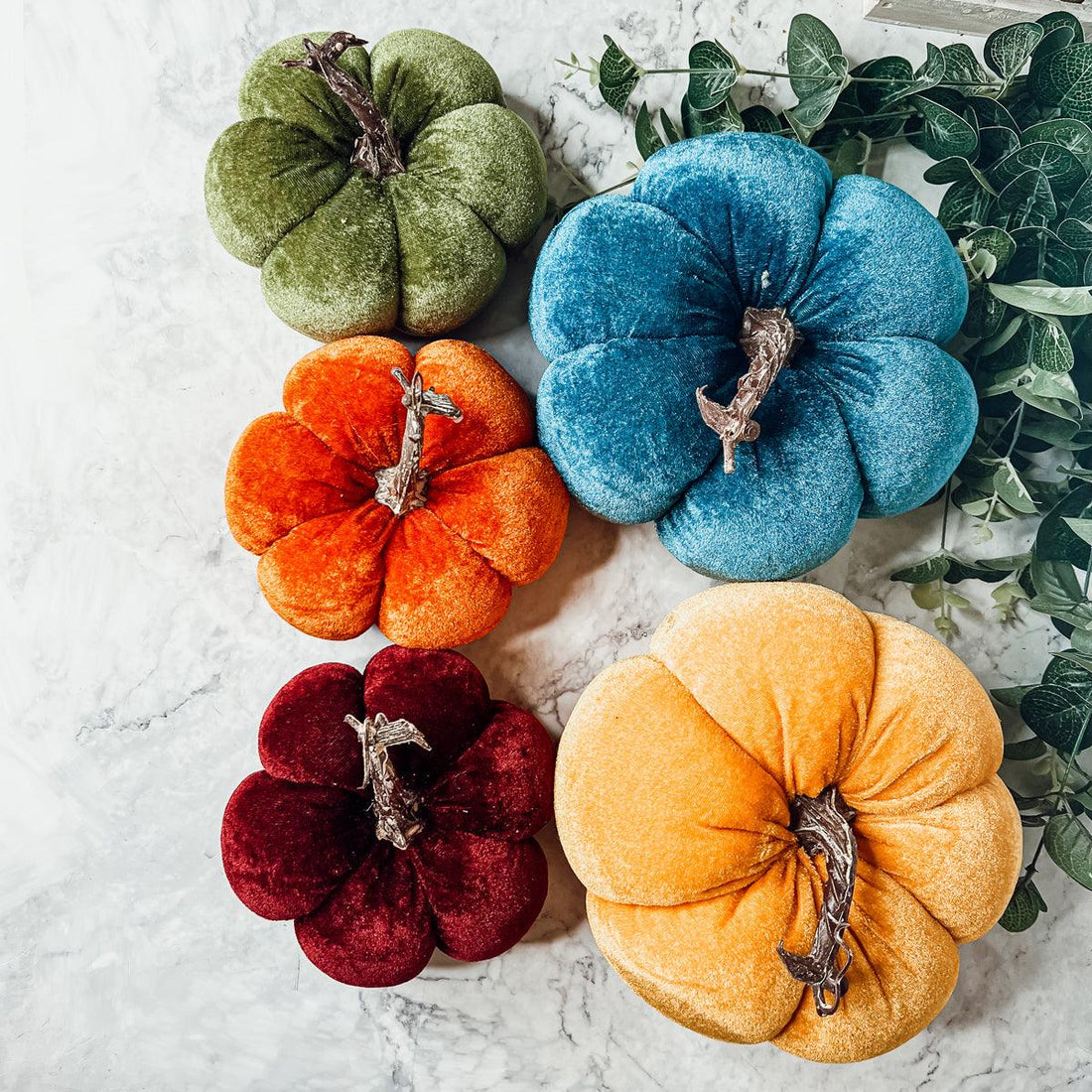 Jewel-Tone Velvet Pumpkins — alternate product view 5