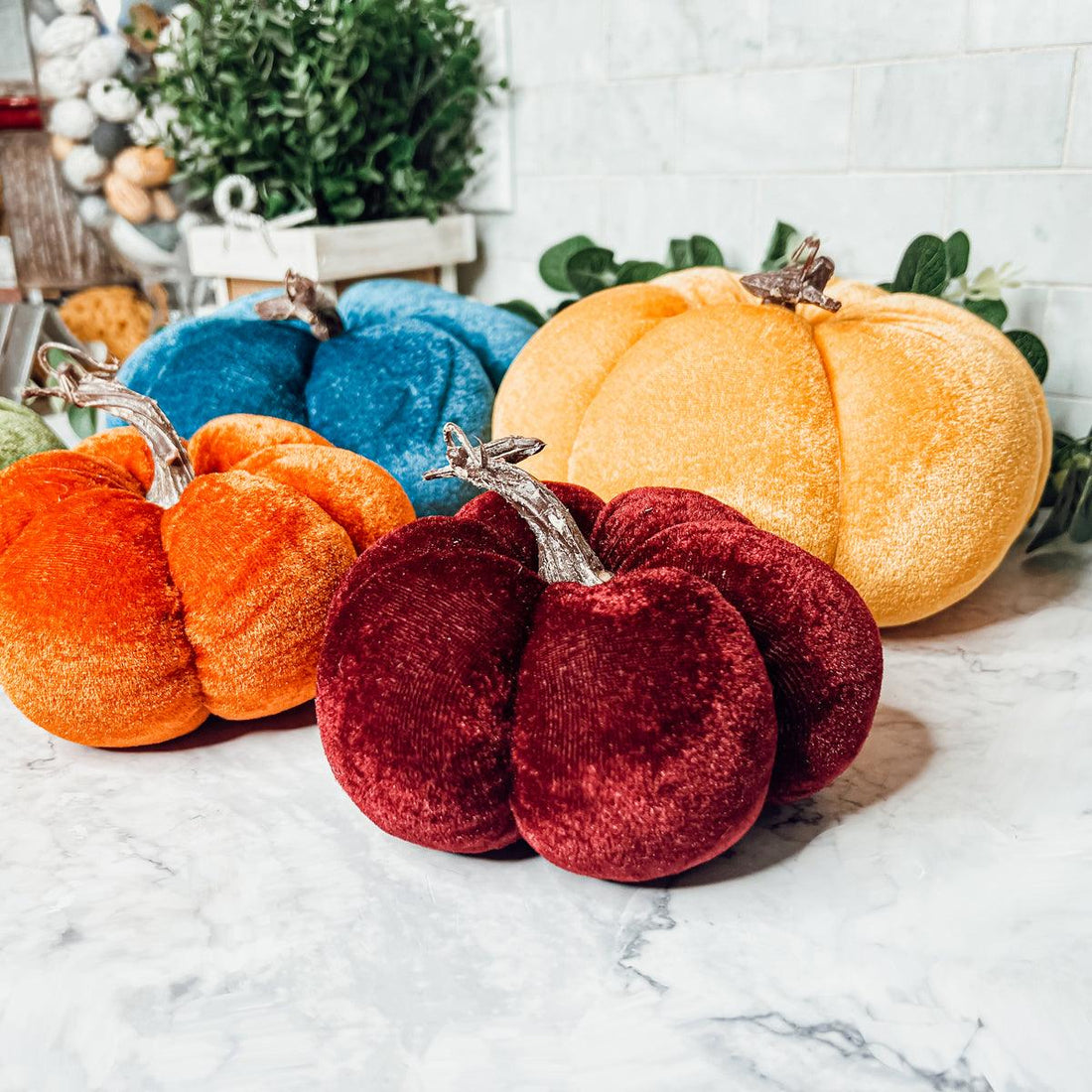 Jewel-Tone Velvet Pumpkins — alternate product view 6