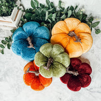 Jewel-Tone Velvet Pumpkins — alternate product view 2