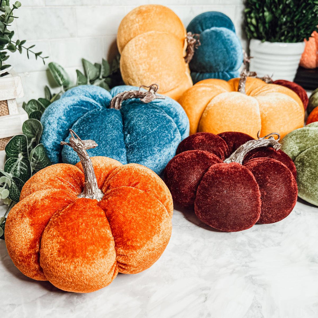 Jewel-Tone Velvet Pumpkins — alternate product view 8