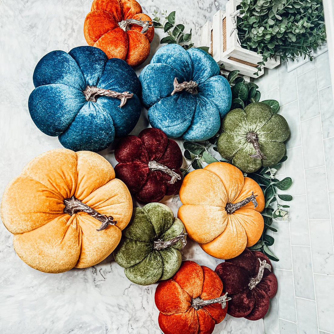 Jewel-Tone Velvet Pumpkins — alternate product view 9