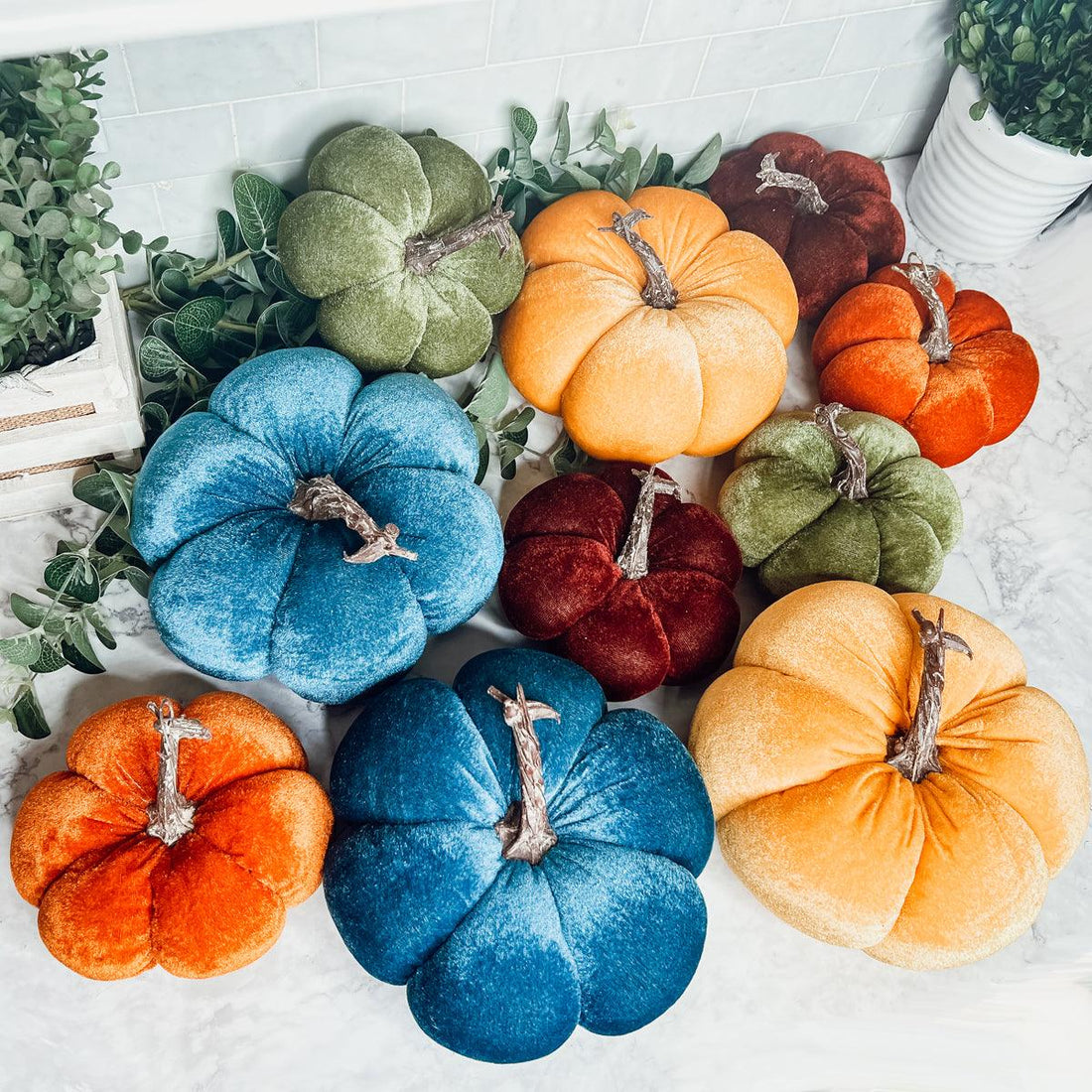 Jewel-Tone Velvet Pumpkins — alternate product view 25