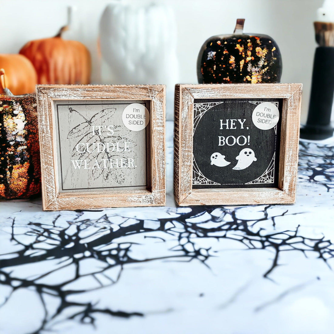 Reversible Fall + Halloween Sign — alternate product view 2