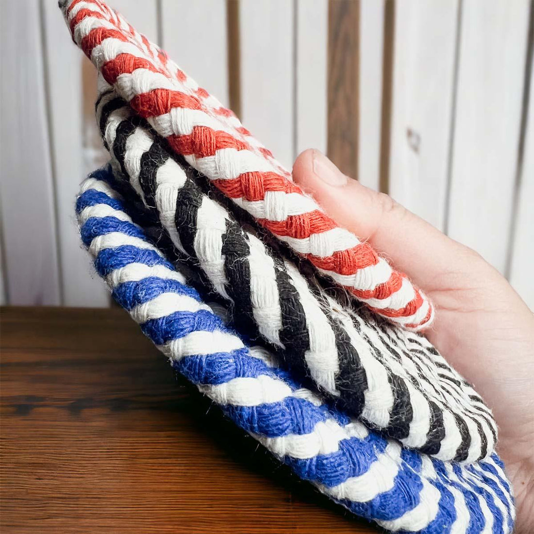 Blue Braided Coasters — alternate product view 34