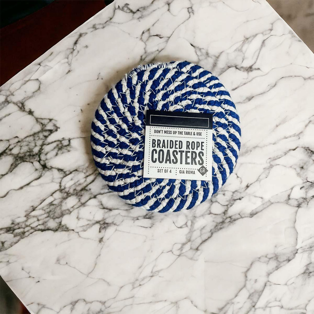 Blue Braided Coasters — alternate product view 22