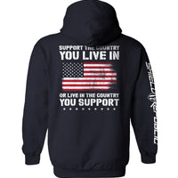 Support The Country You Live In Flag