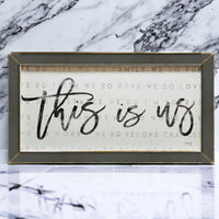 “This Is Us” XL Wall Sign — alternate product view 3