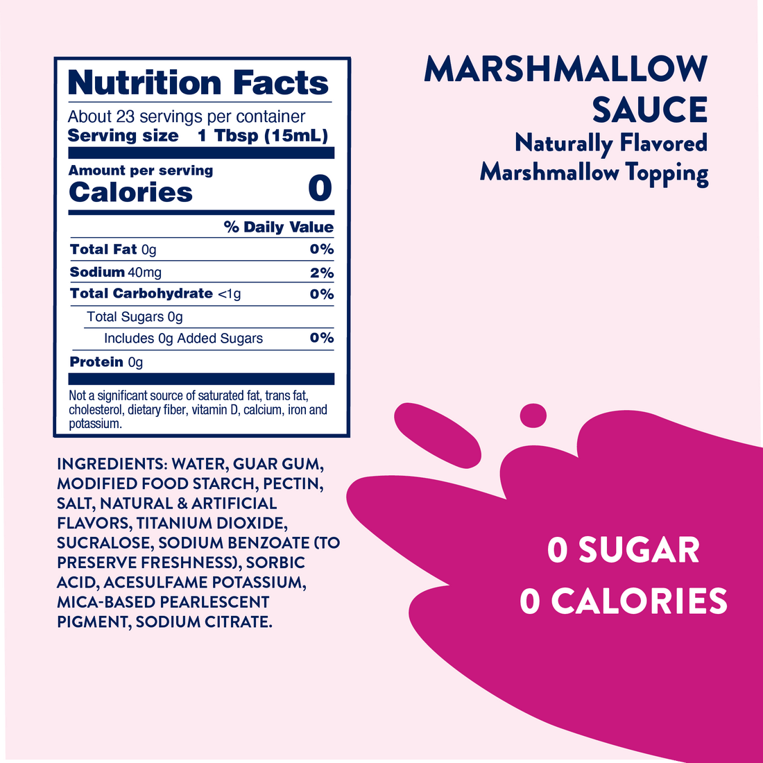 Sugar Free Marshmallow Sauce product photo 7 of 7