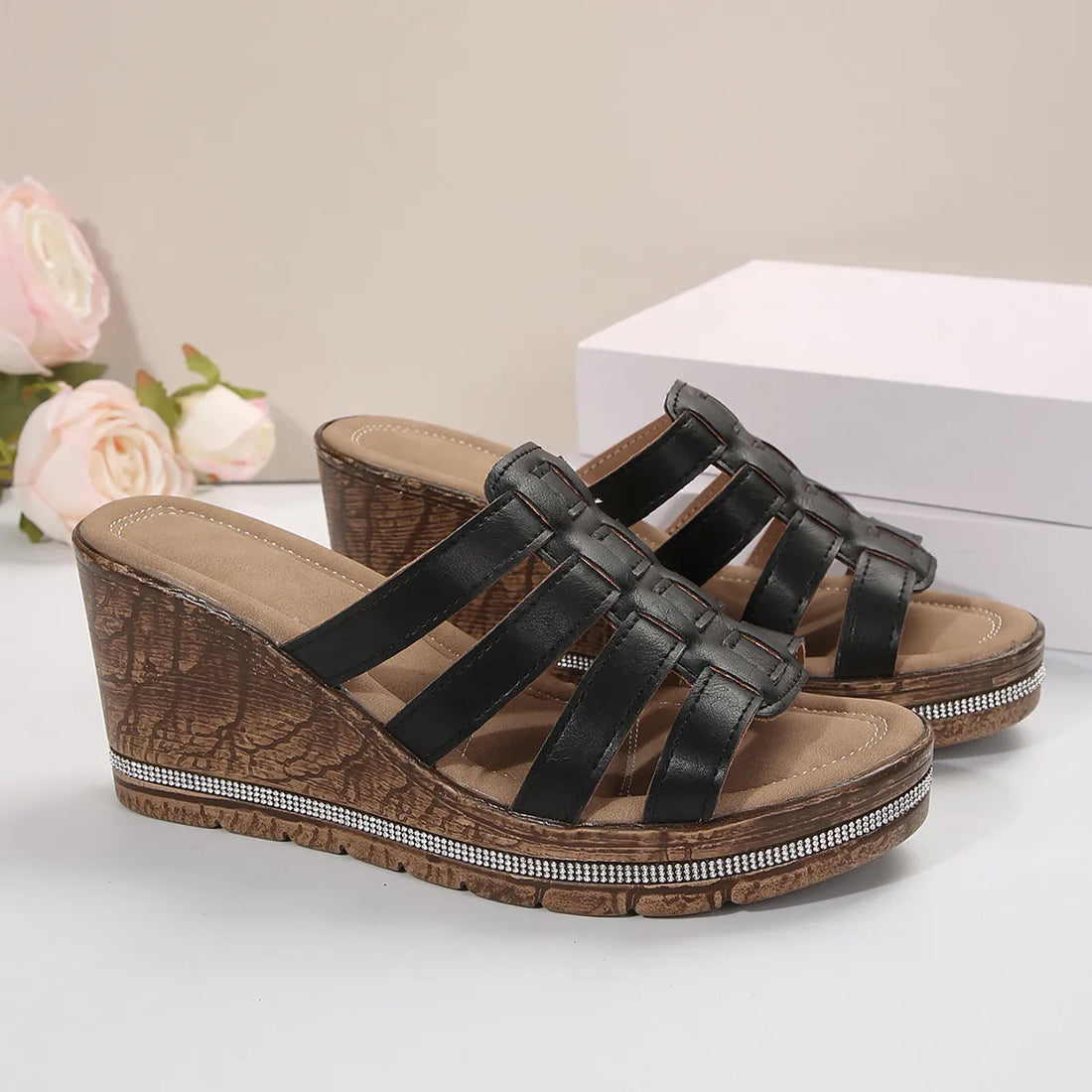 Multi-Strap Wedge Sandals — alternate product view 3