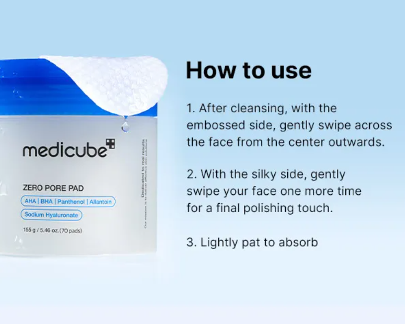 Pores, Mind Your Business MEDICUBE Zero Pore Pads Travel 2-Pack, photo 6