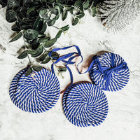 Blue Braided Coasters — alternate product view 30