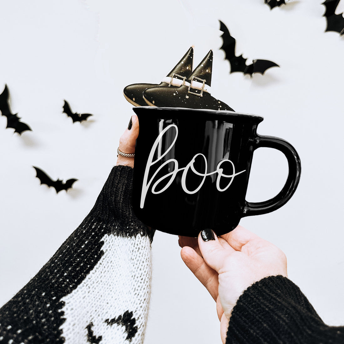 Black Ceramic Mug — alternate product view 7
