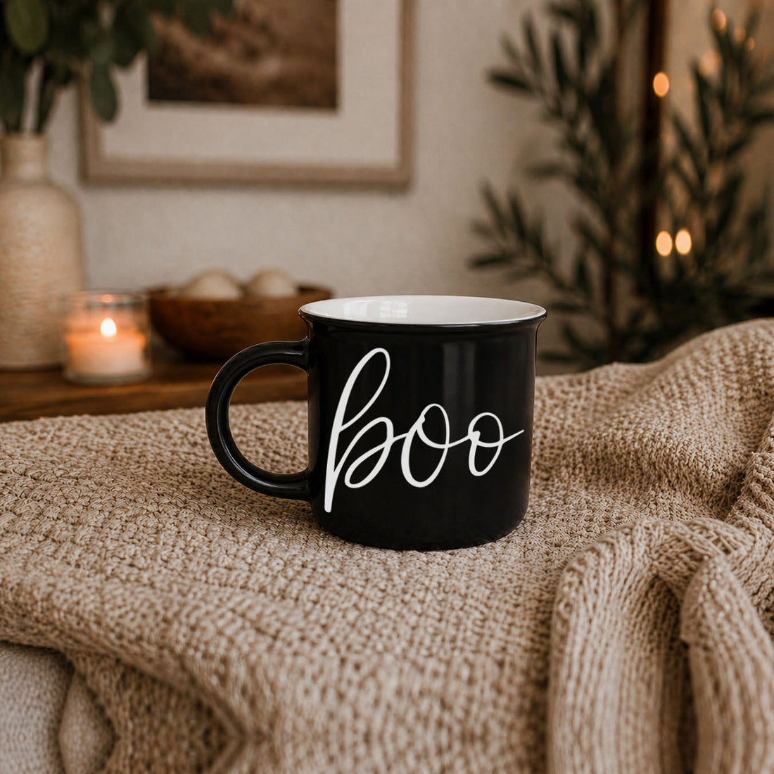 Black Ceramic Mug — alternate product view 9