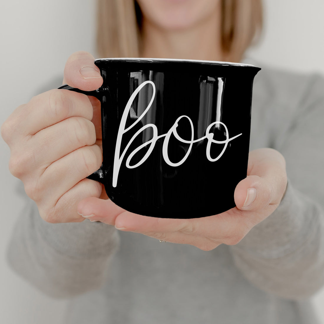 Black Ceramic Mug — alternate product view 2