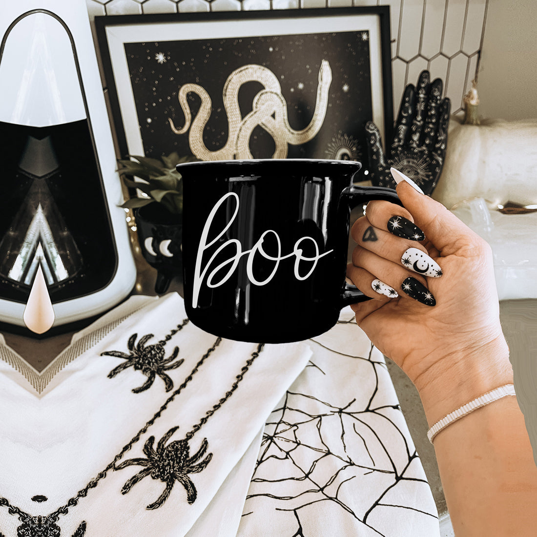 Black Ceramic Mug — alternate product view 5
