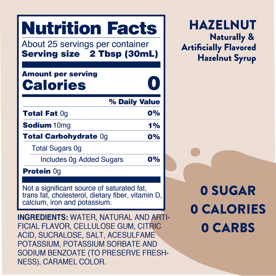 Sugar Free Hazelnut Syrup product photo 6 of 7