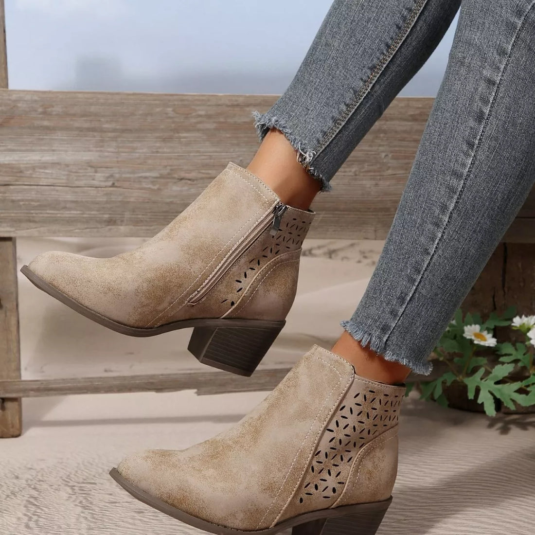 Block-Heel Ankle Boots — alternate product view 8