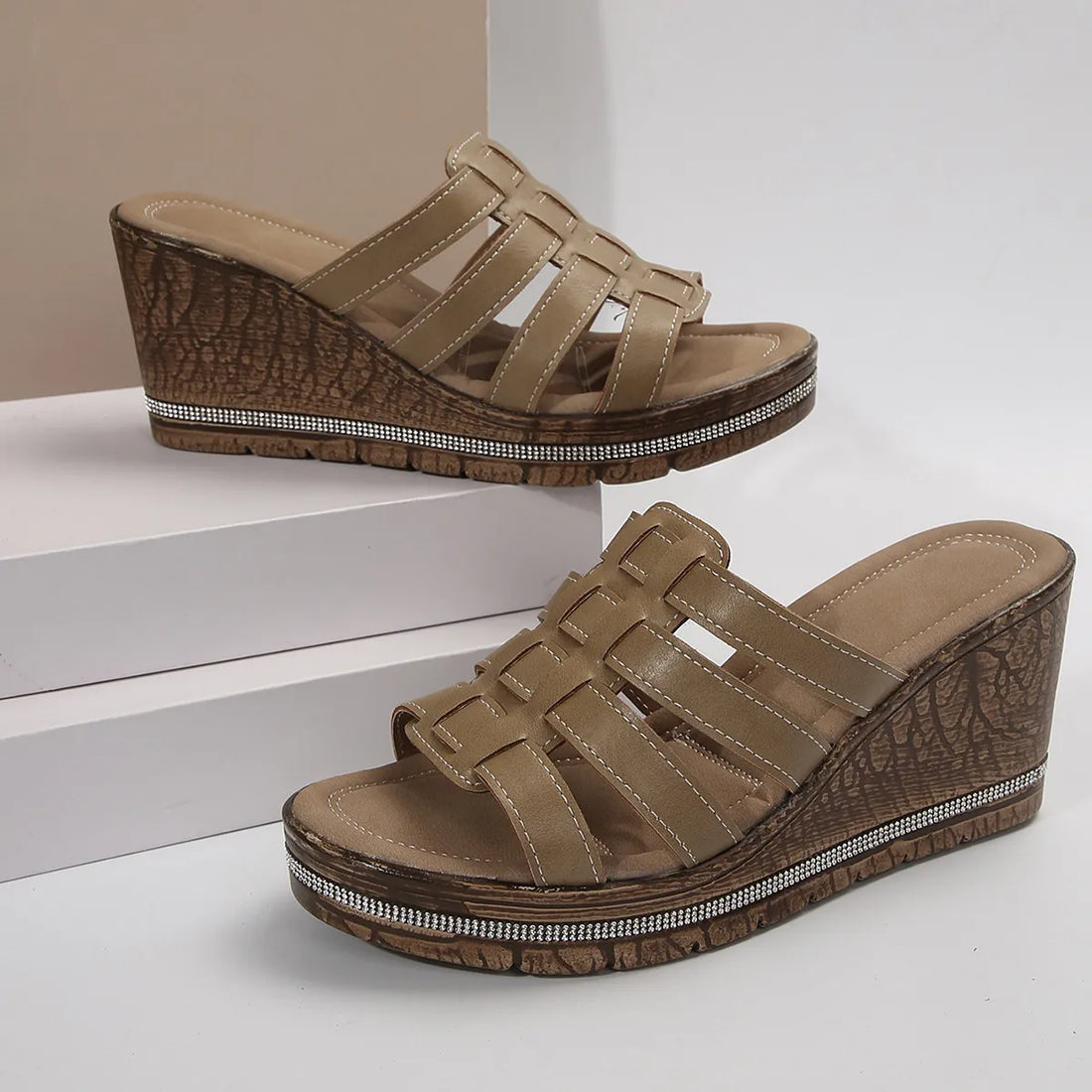 Multi-Strap Wedge Sandals — alternate product view 6