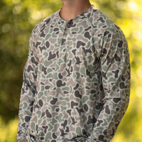 3 Button Henley Diyala Camo by Combat Waterfowl