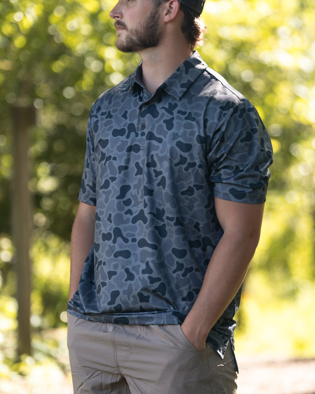 Combat Waterfowl Crosswind Polo in Kandahar Camo