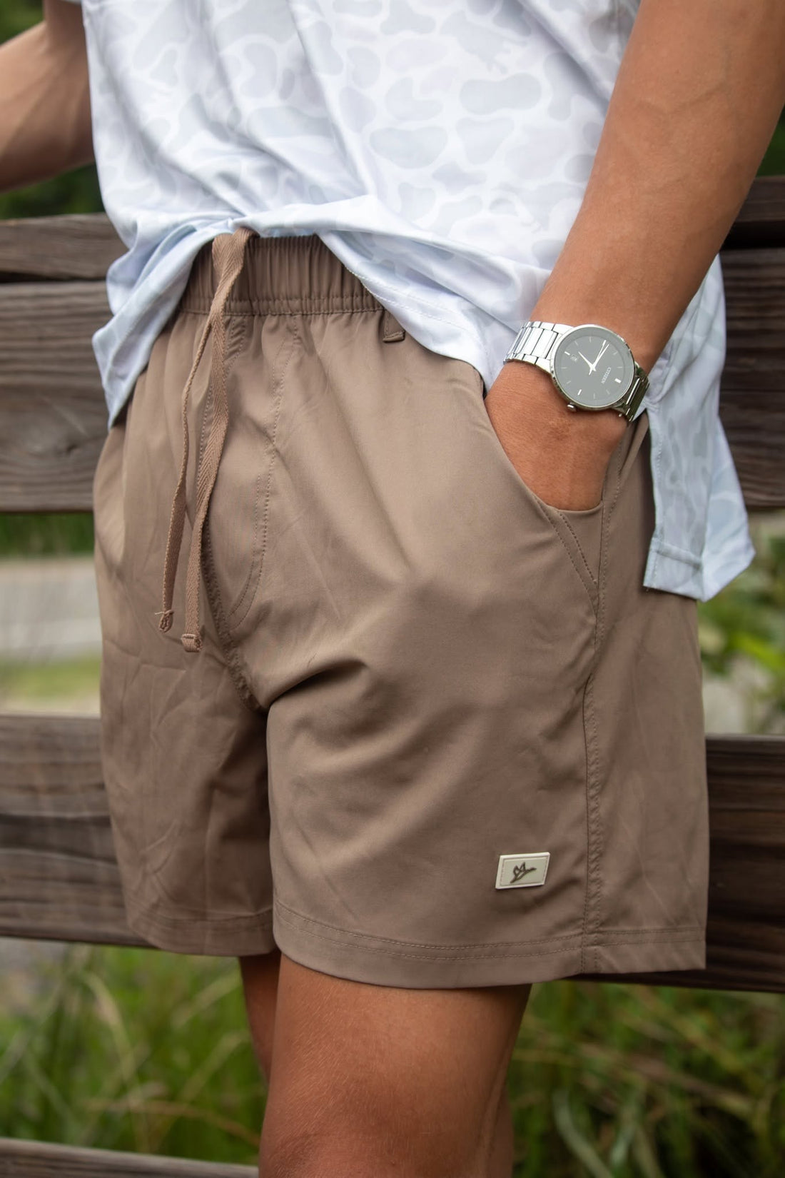 Combat Waterfowl Men's Volley Short in Caribou