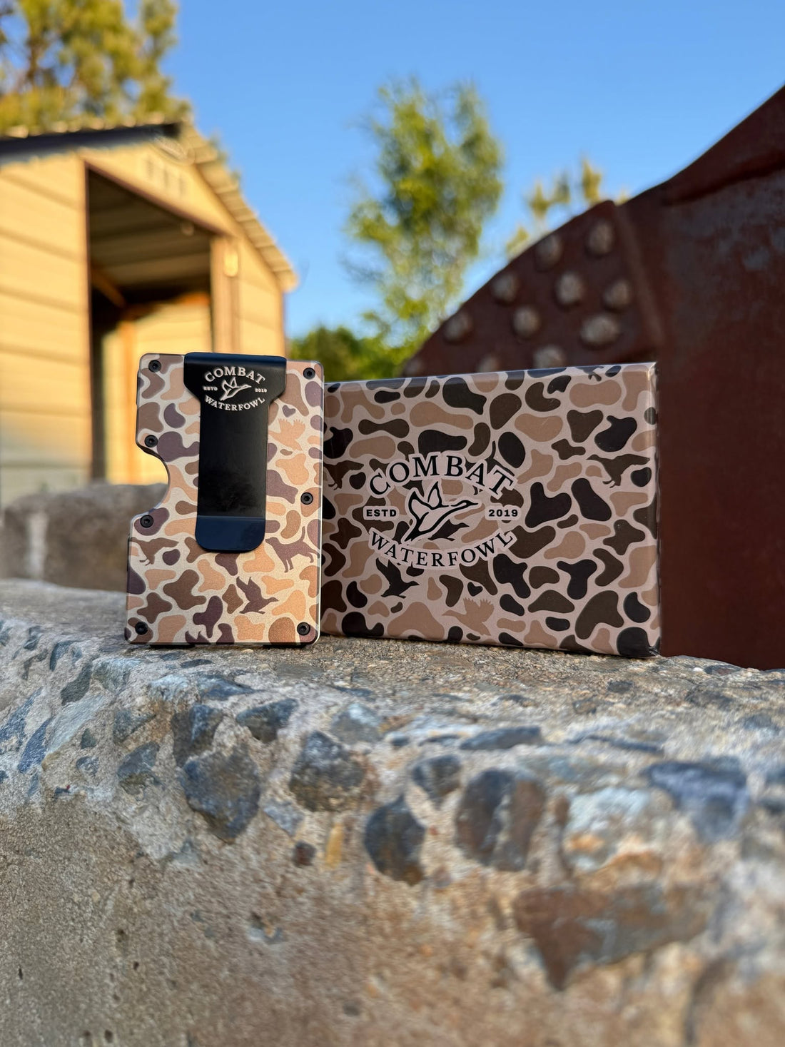 Combat Waterfowl Money Clip Wallet in Mosul Camo