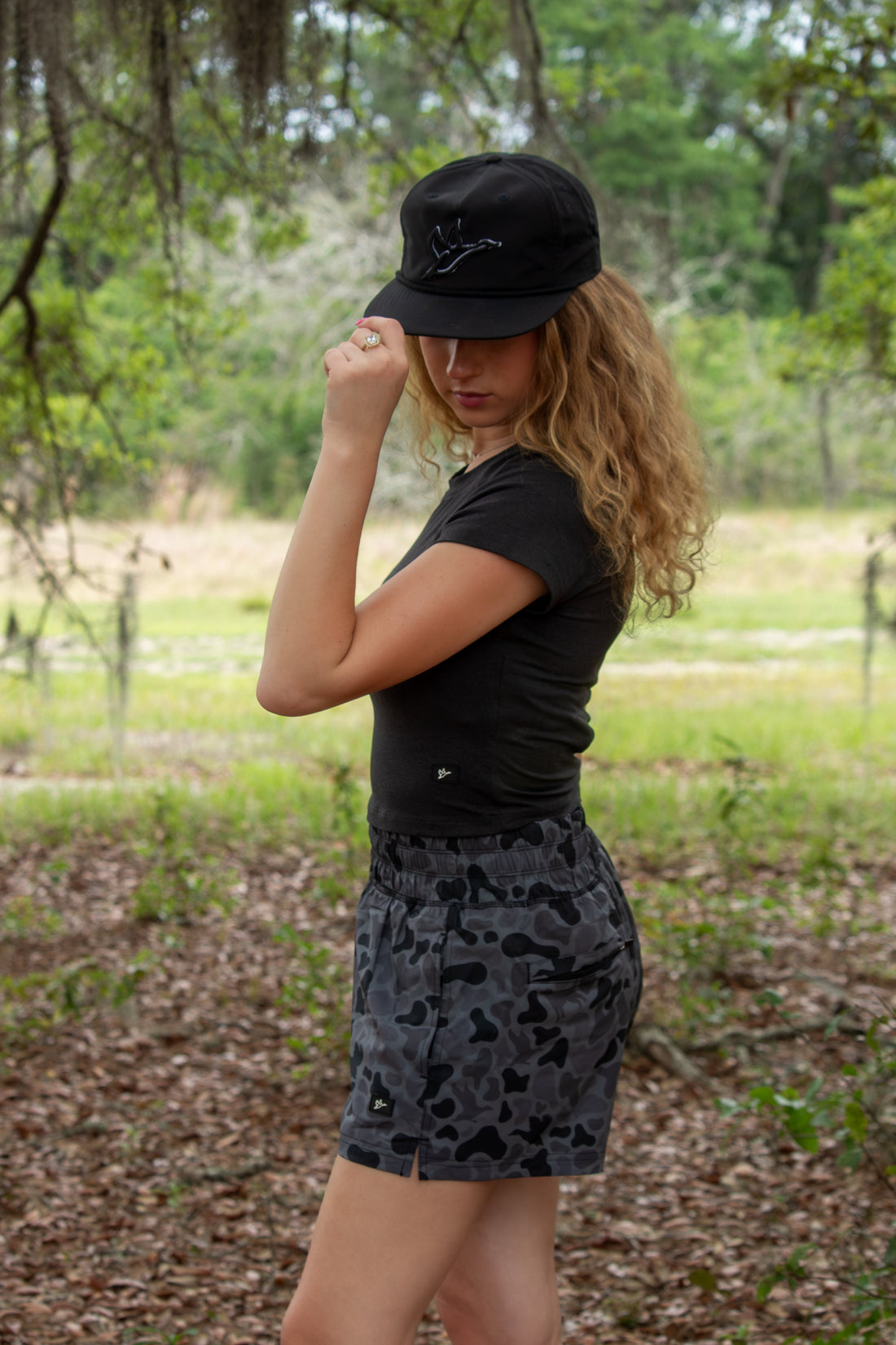 Combat Waterfowl Women's Volley Short in Kandahar Camo