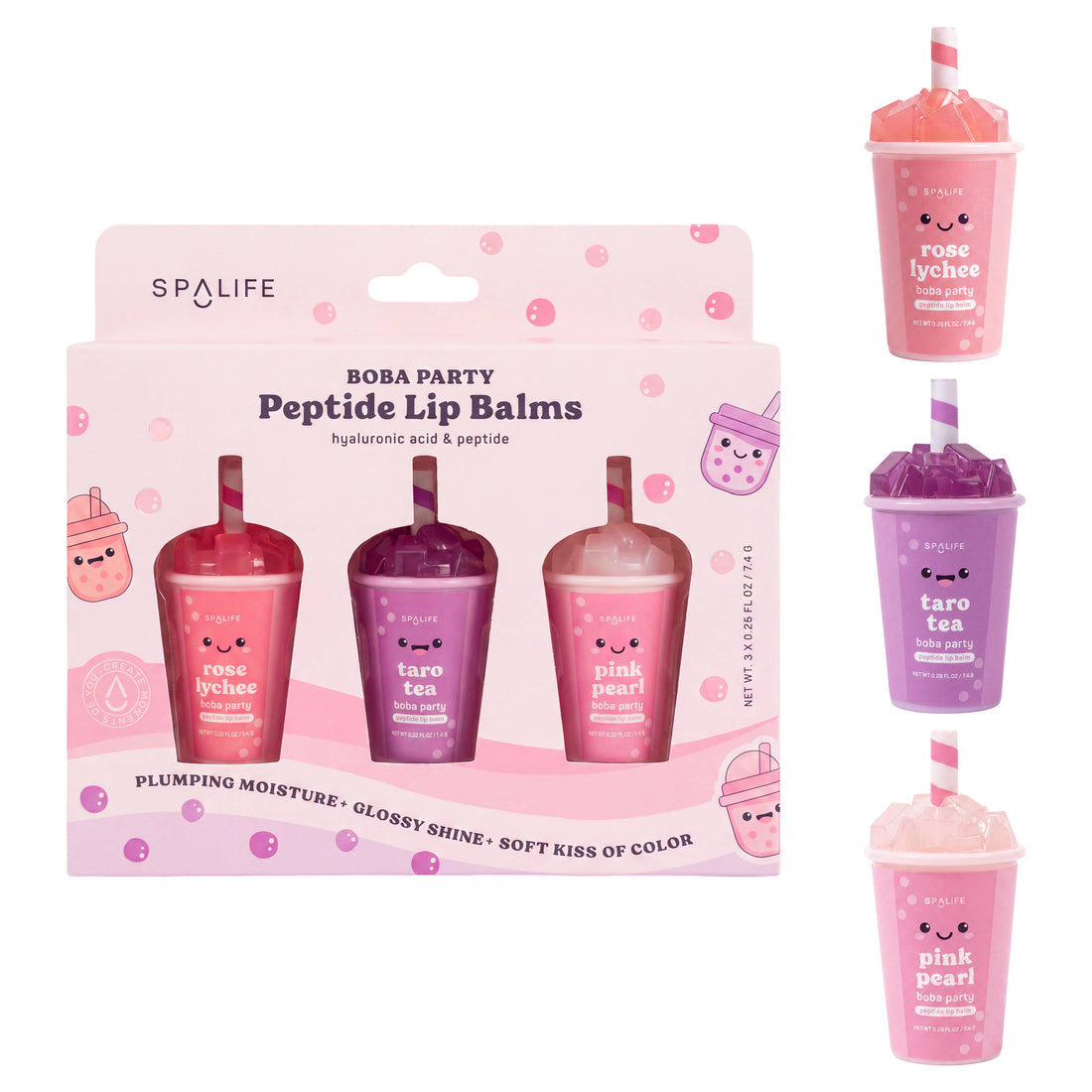 Invited to the Boba Party | Peptide Lip Balm Trio