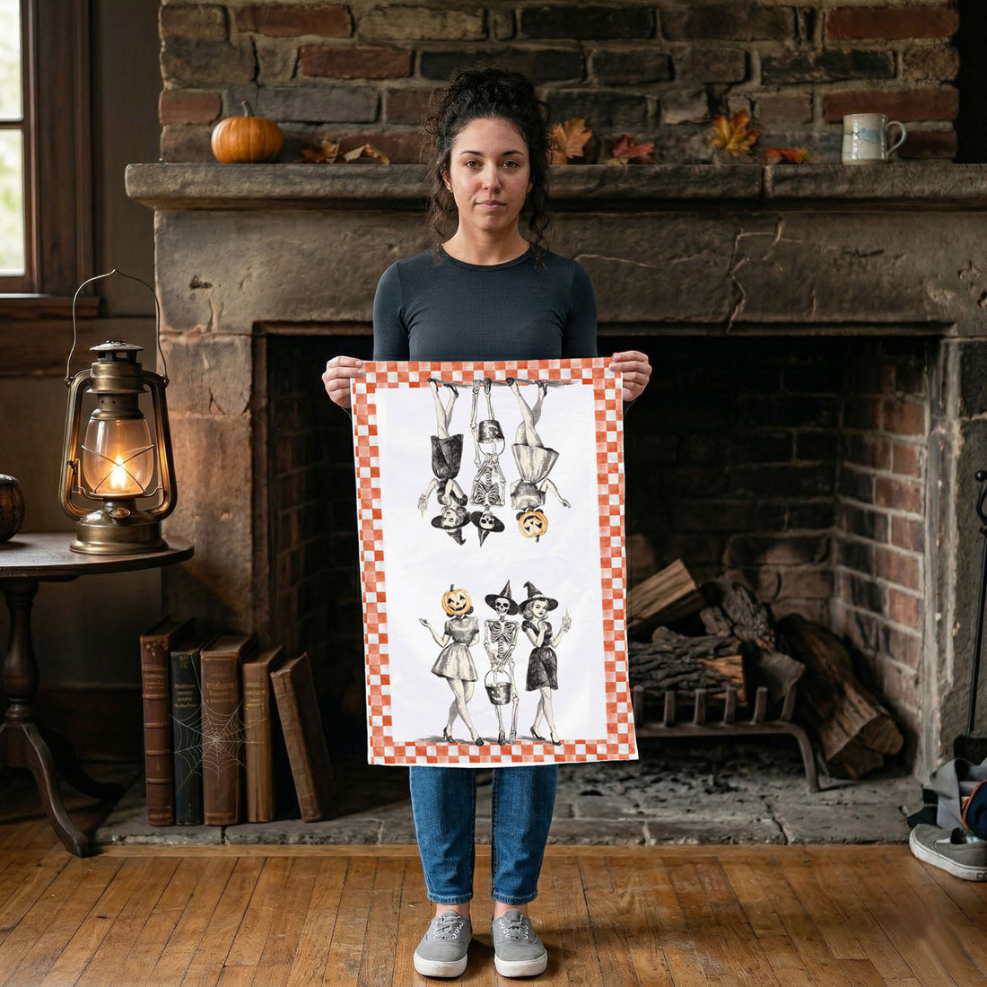 Vintage Halloween Towel — alternate product view 34