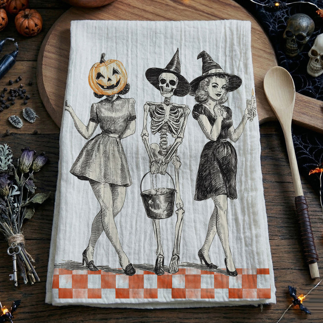Vintage Halloween Towel