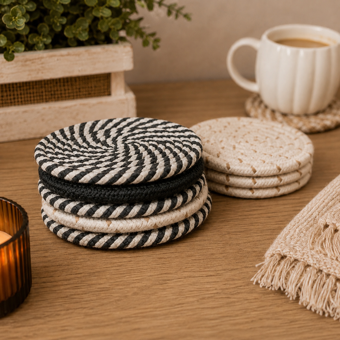 Fall Braided Coaster Set — alternate product view 65