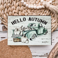 Teal Truck Sign