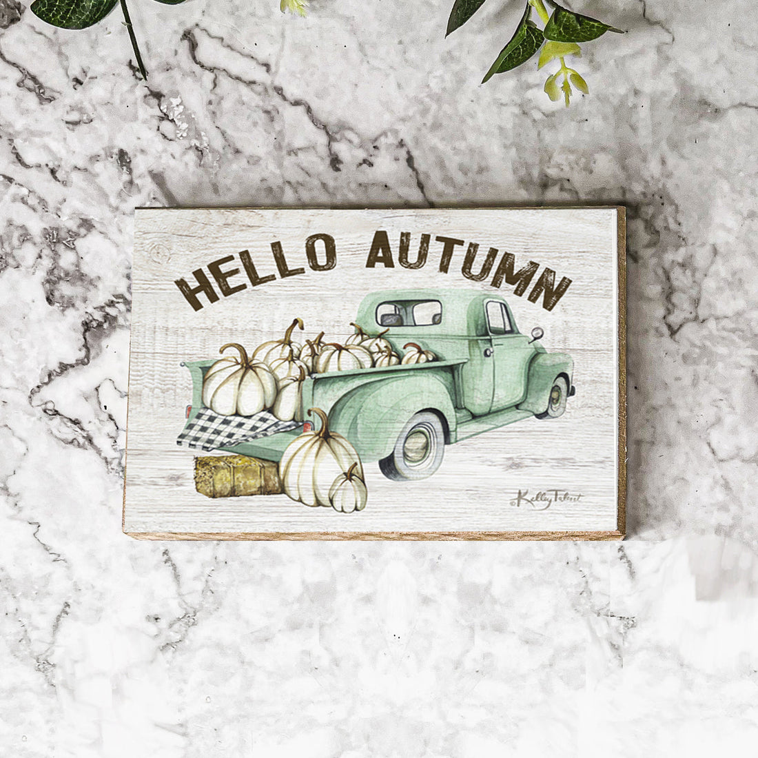 Teal Truck Sign — alternate product view 4