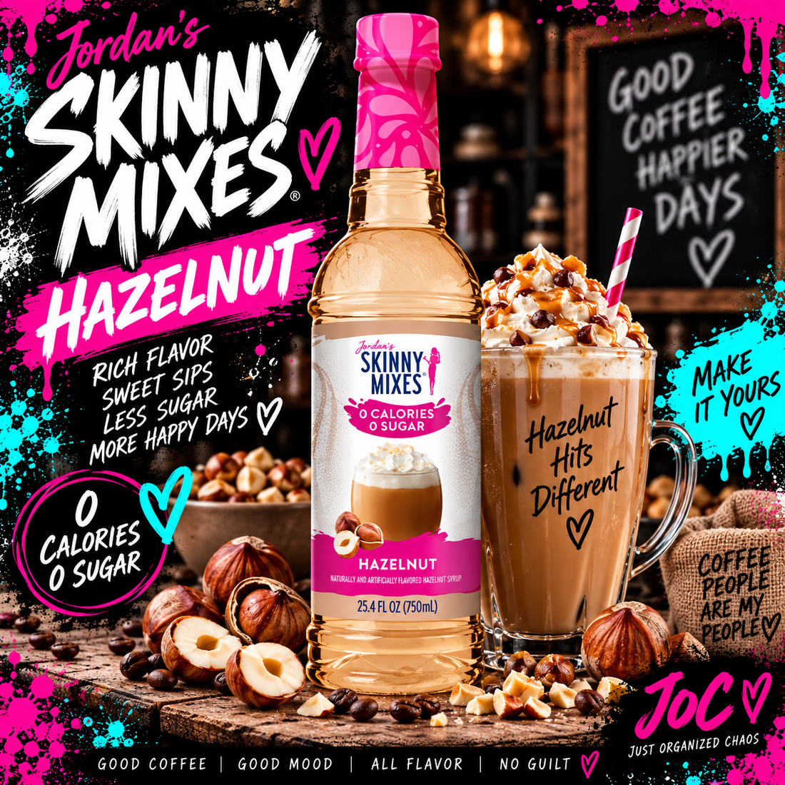 Jordan's Skinny Mixes Hazelnut sugar-free syrup