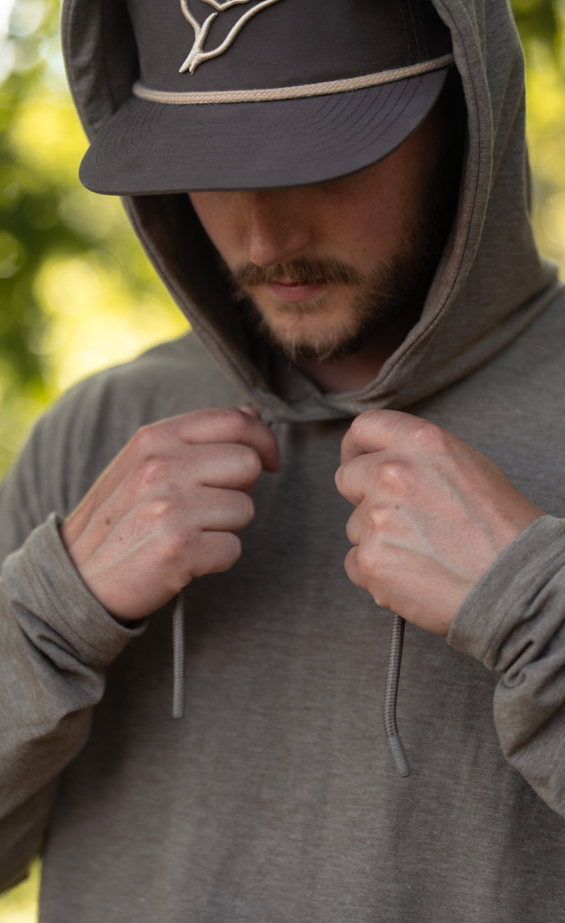 Lightweight Performance Hoodie Caribou alternate view