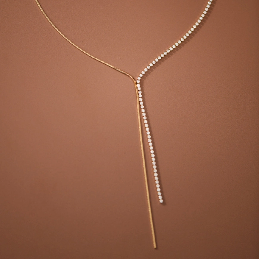 Crystal Lariat Necklace