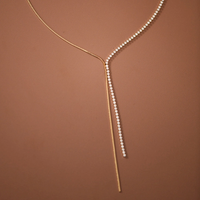 Crystal Lariat Necklace