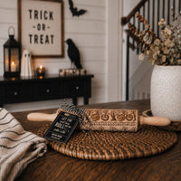 Embossed Halloween Rolling Pin — alternate product view 2