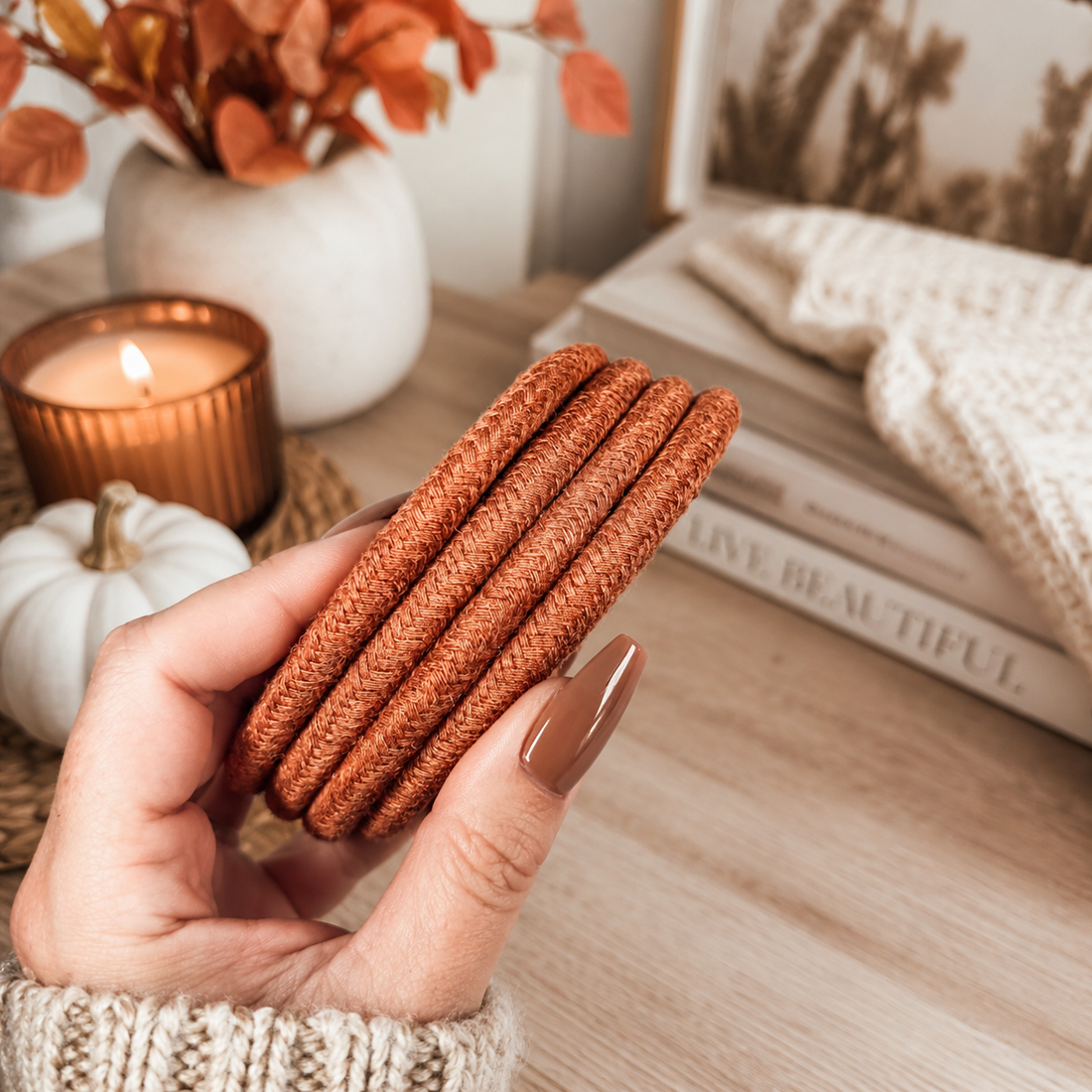 Fall Braided Coaster Set — alternate product view 10