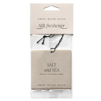 Salt and Sea hanging air freshener packaged