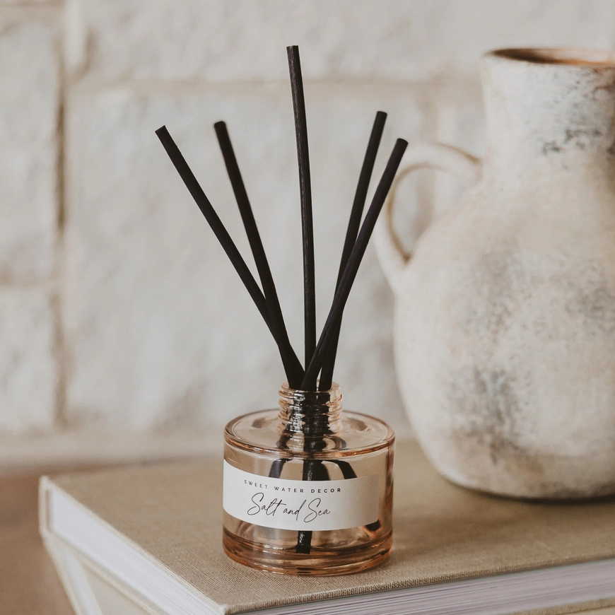 Salt and Sea reed diffuser displayed in home
