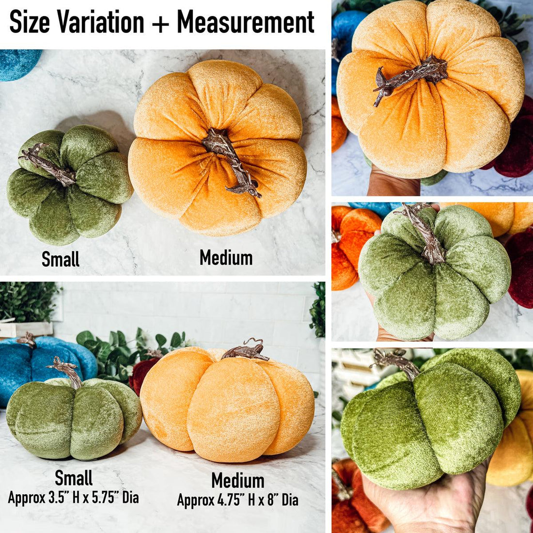 Jewel-Tone Velvet Pumpkins — alternate product view 4