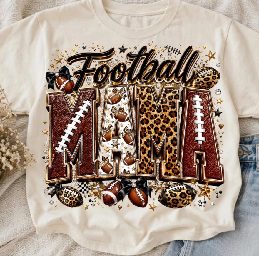 Football Mama graphic tee