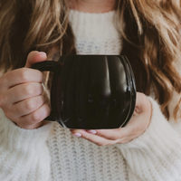 Black 19 oz Pumpkin Mug
