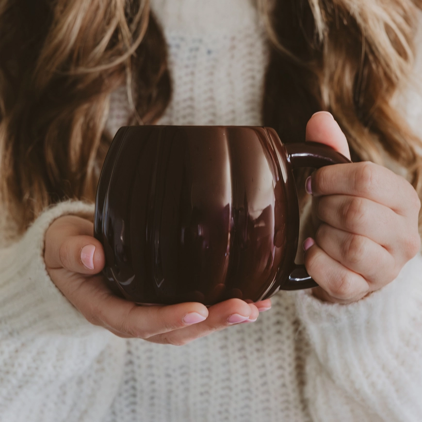 Brown 19 oz Pumpkin Mug