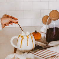 Cream 19 oz Pumpkin Mug