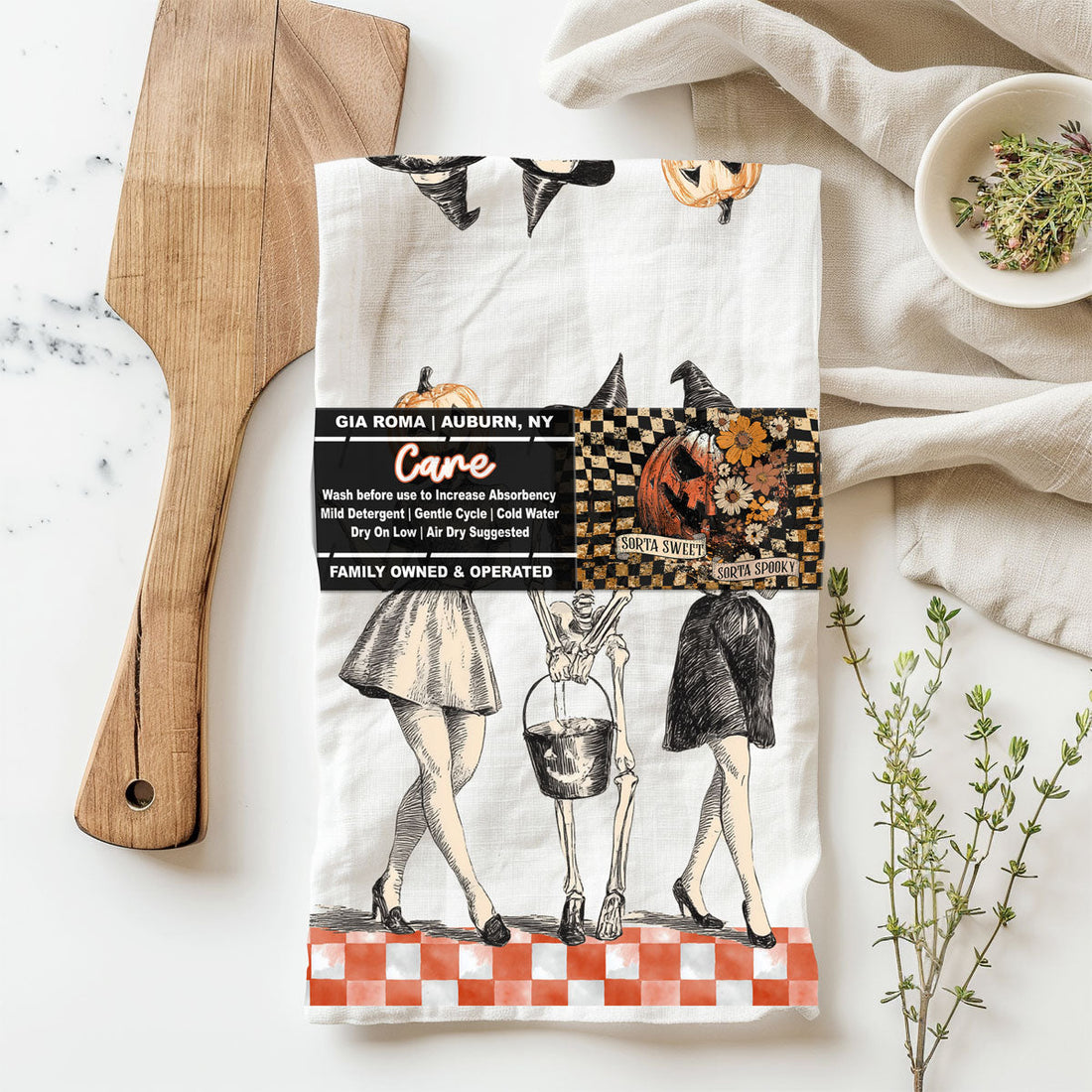 Vintage Halloween Towel — alternate product view 33