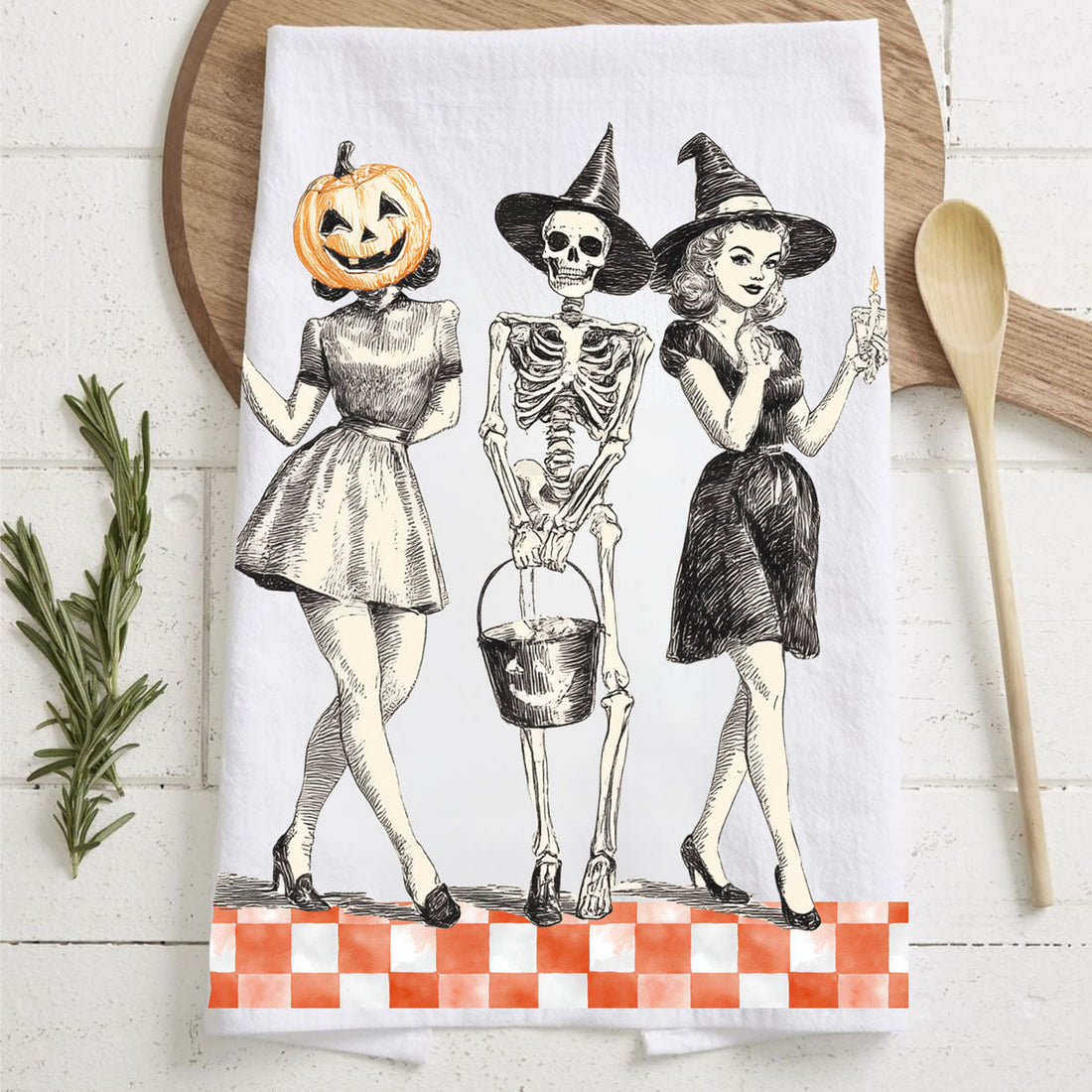 Vintage Halloween Towel — alternate product view 9