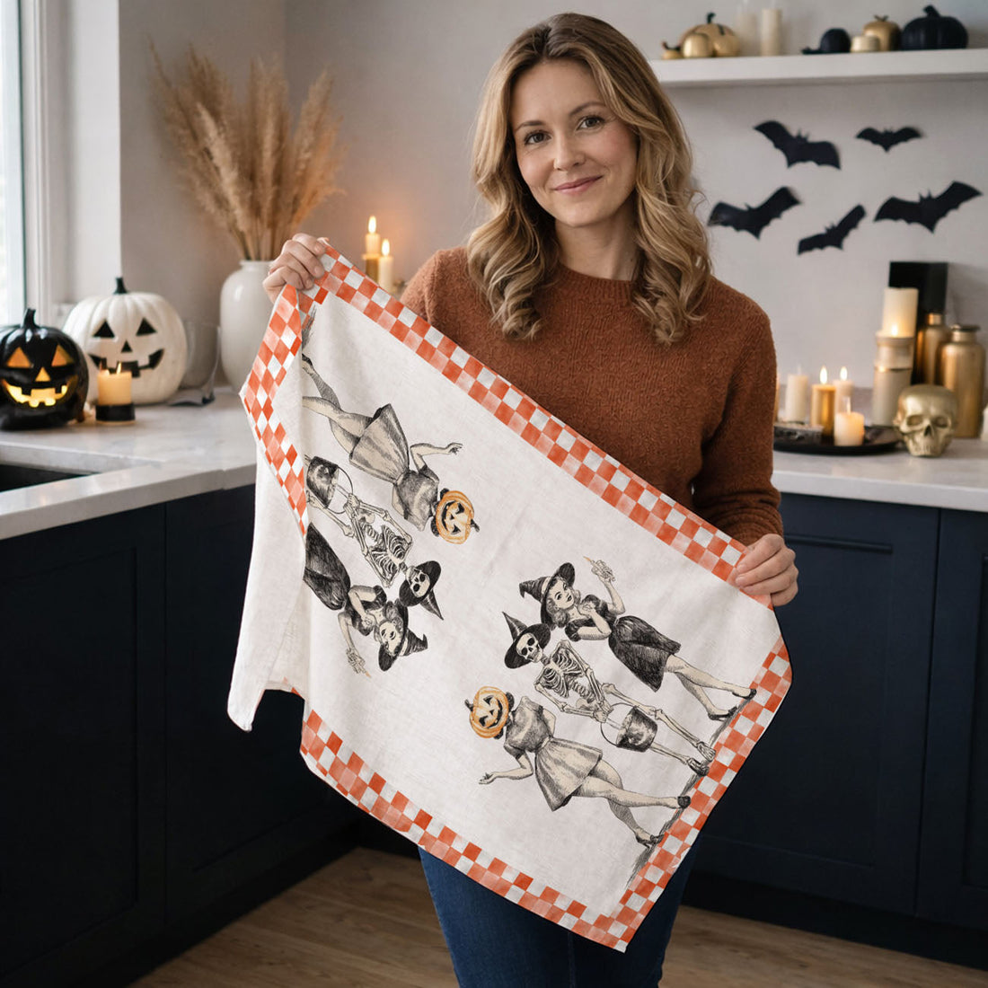 Vintage Halloween Towel — alternate product view 2